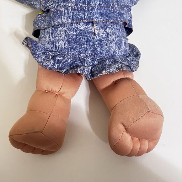 Vintage Ace Novelty Treasure Troll Tot Green Heart Wishstone Large Doll 14" - Picture 15 of 16